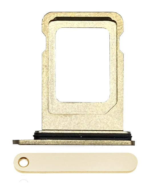 Single Sim Card Tray For iPhone 12 Pro / 12 Pro Max / 13 Pro / 13 Pro Max (Gold)