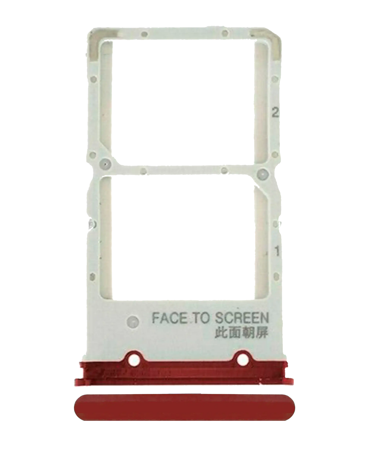 Dual Sim Card Tray For Xiaomi Mi 9T / 9T Pro / K20 / K20 Pro (Flame Red) - replacement part product image SKU 107082103730 - image 1