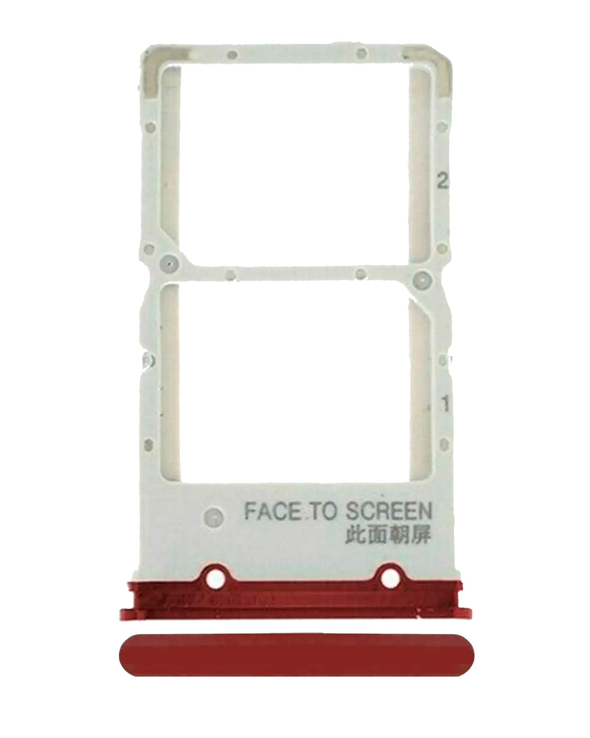 Dual Sim Card Tray For Xiaomi Mi 9T / 9T Pro / K20 / K20 Pro (Flame Red) - replacement part product image SKU 107082103730 - image 1