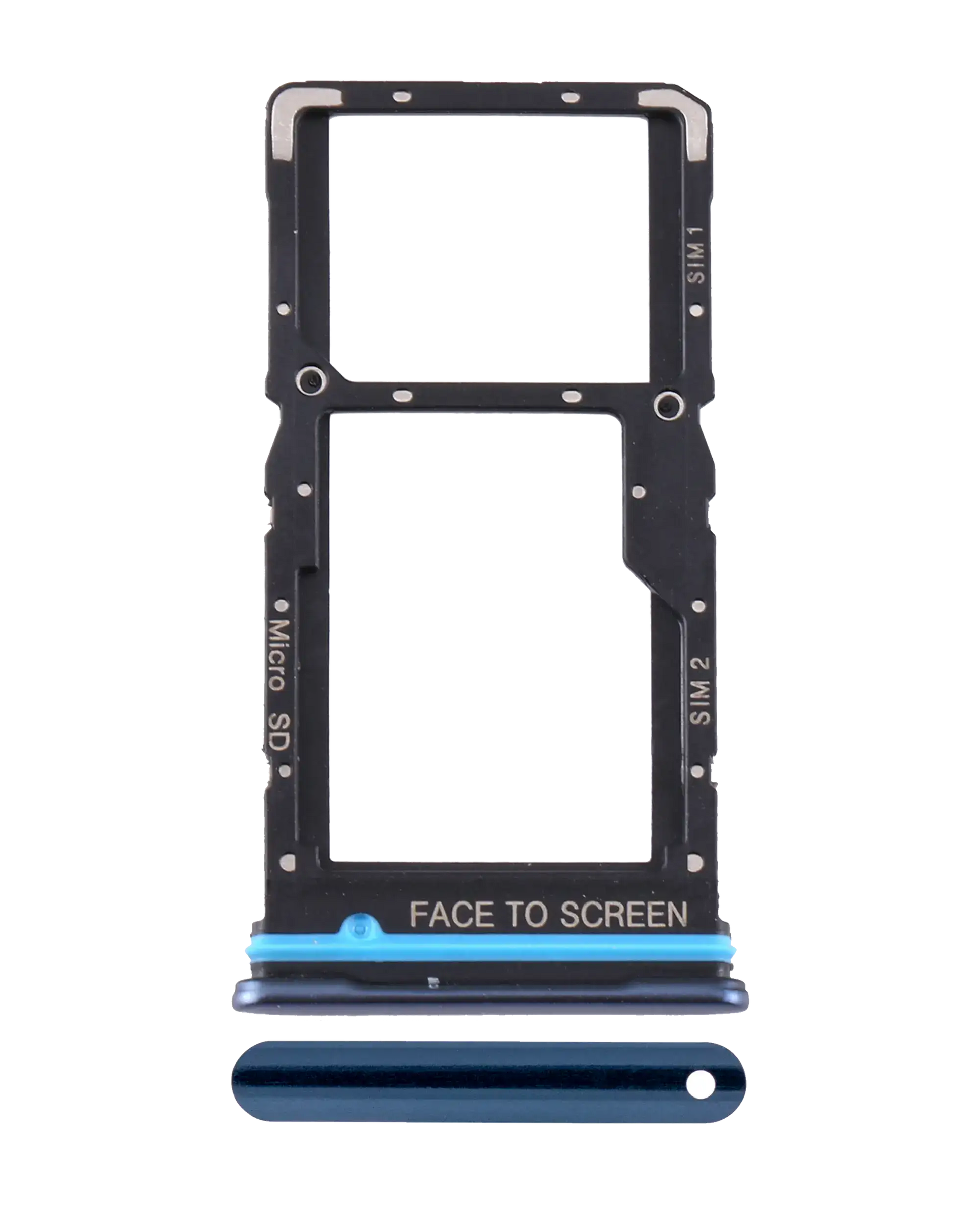 Dual Sim Card Tray For Xiaomi Mi 10T Lite 5G / Note 9 Pro 5G (Blue) - replacement part product image SKU 107082114823 - image 1