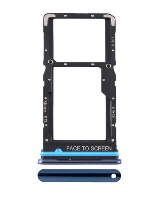Dual Sim Card Tray For Xiaomi Mi 10T Lite 5G / Note 9 Pro 5G (Blue) - replacement part product image SKU 107082114823 - image 1