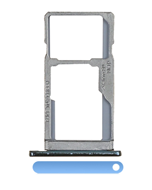 Single Sim Card Tray For Motorola Moto G6 Play / G6 Forge (XT1922 / 2018) (Blue) | compatible mobile phone replacement part | SKU 107081016839 | product image 1