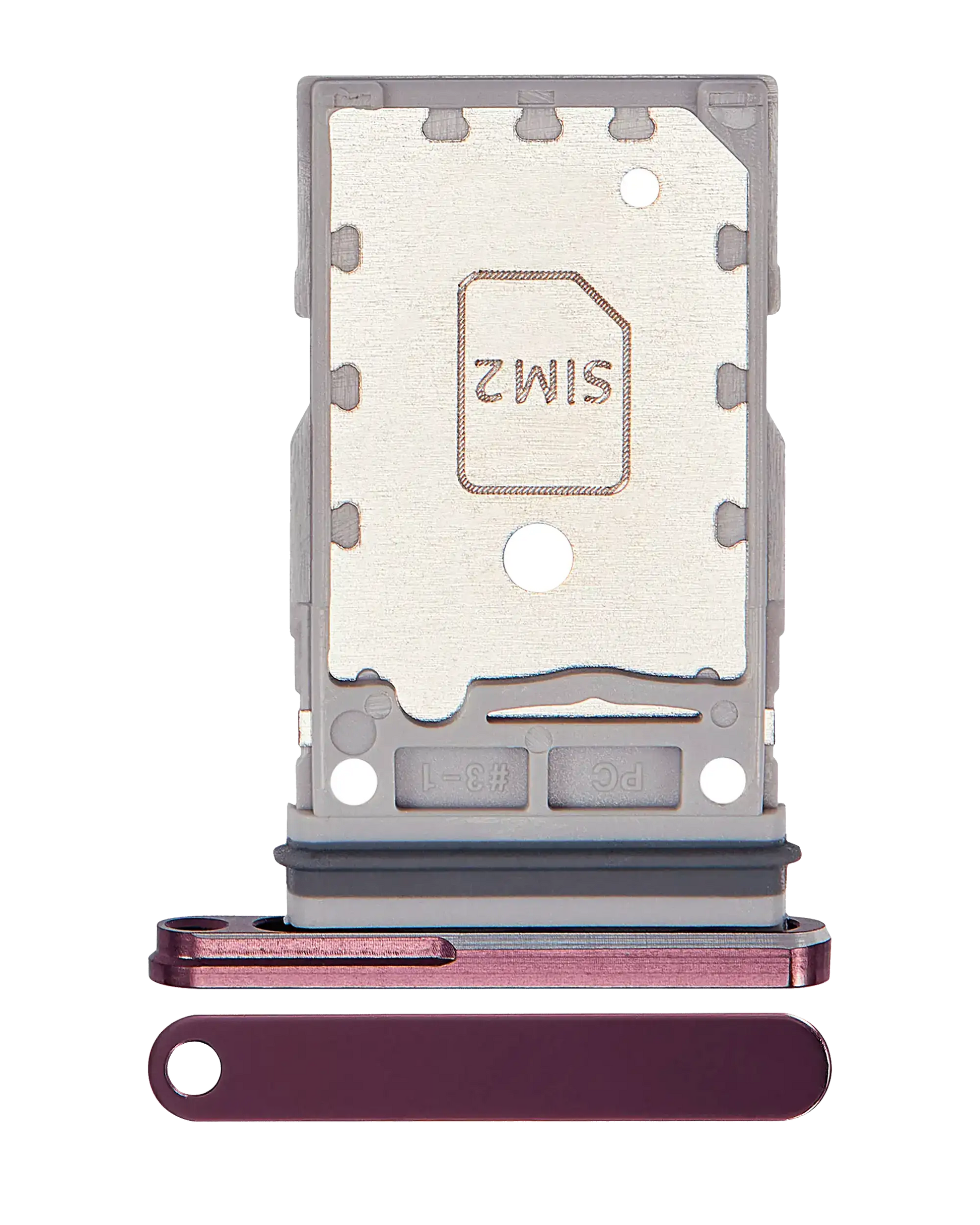 Samsung replacement part: Dual Sim Card Tray For Samsung Galaxy Z Fold 4 (F936) (Burgundy)