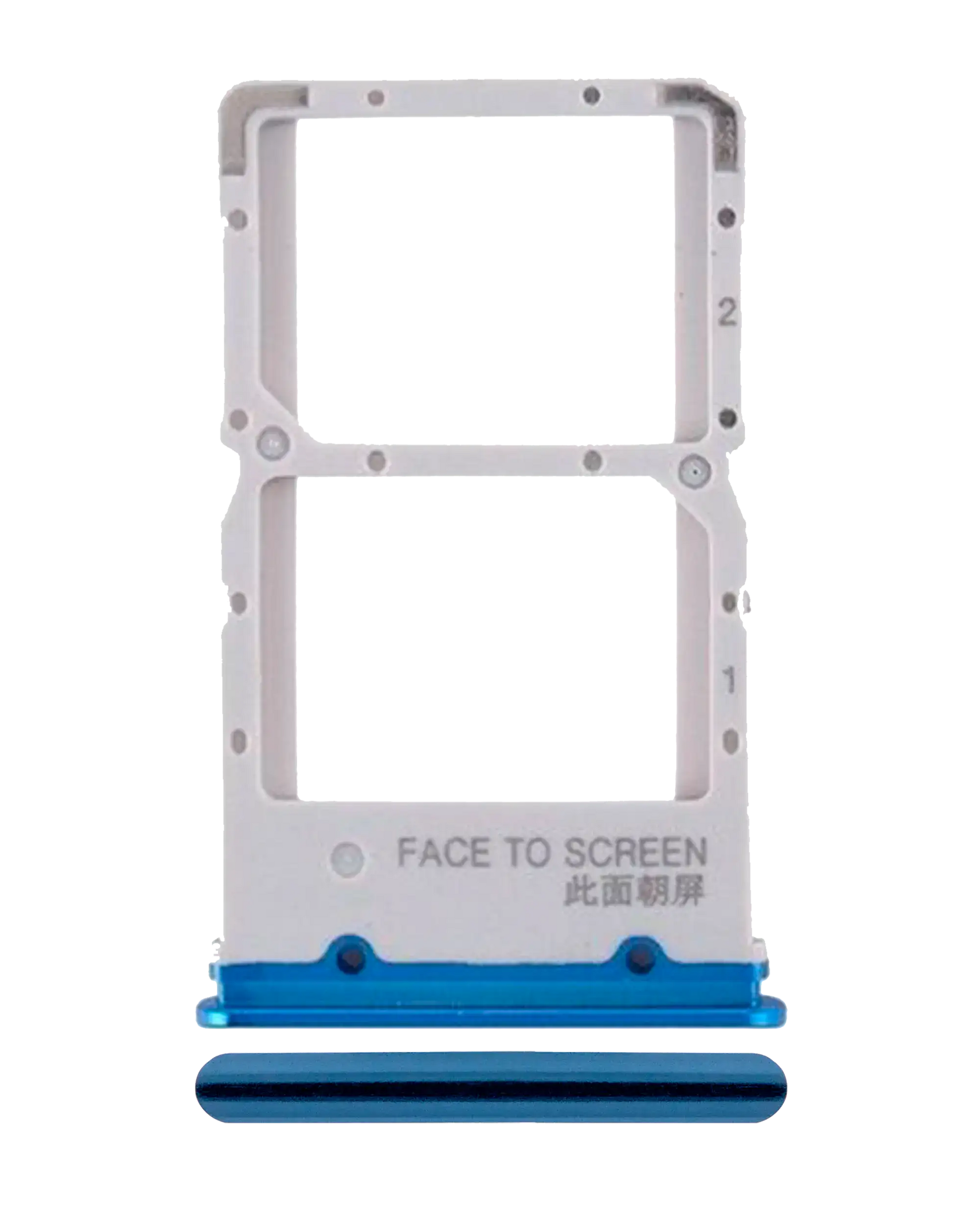 Dual Sim Card Tray For Xiaomi Mi 9T / 9T Pro / K20 / K20 Pro (Glacier blue) - replacement part product image SKU 107082103731 - image 1