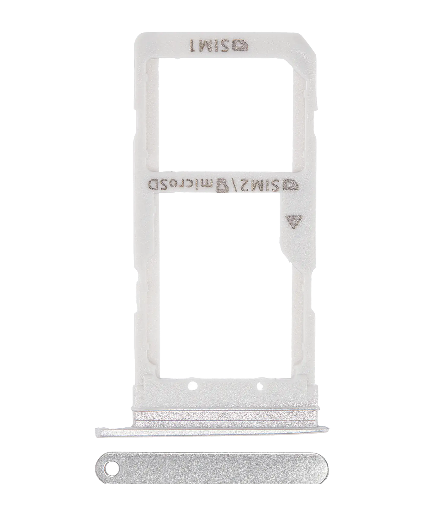Dual Sim Card Tray For Samsung Galaxy S7 Edge (White)