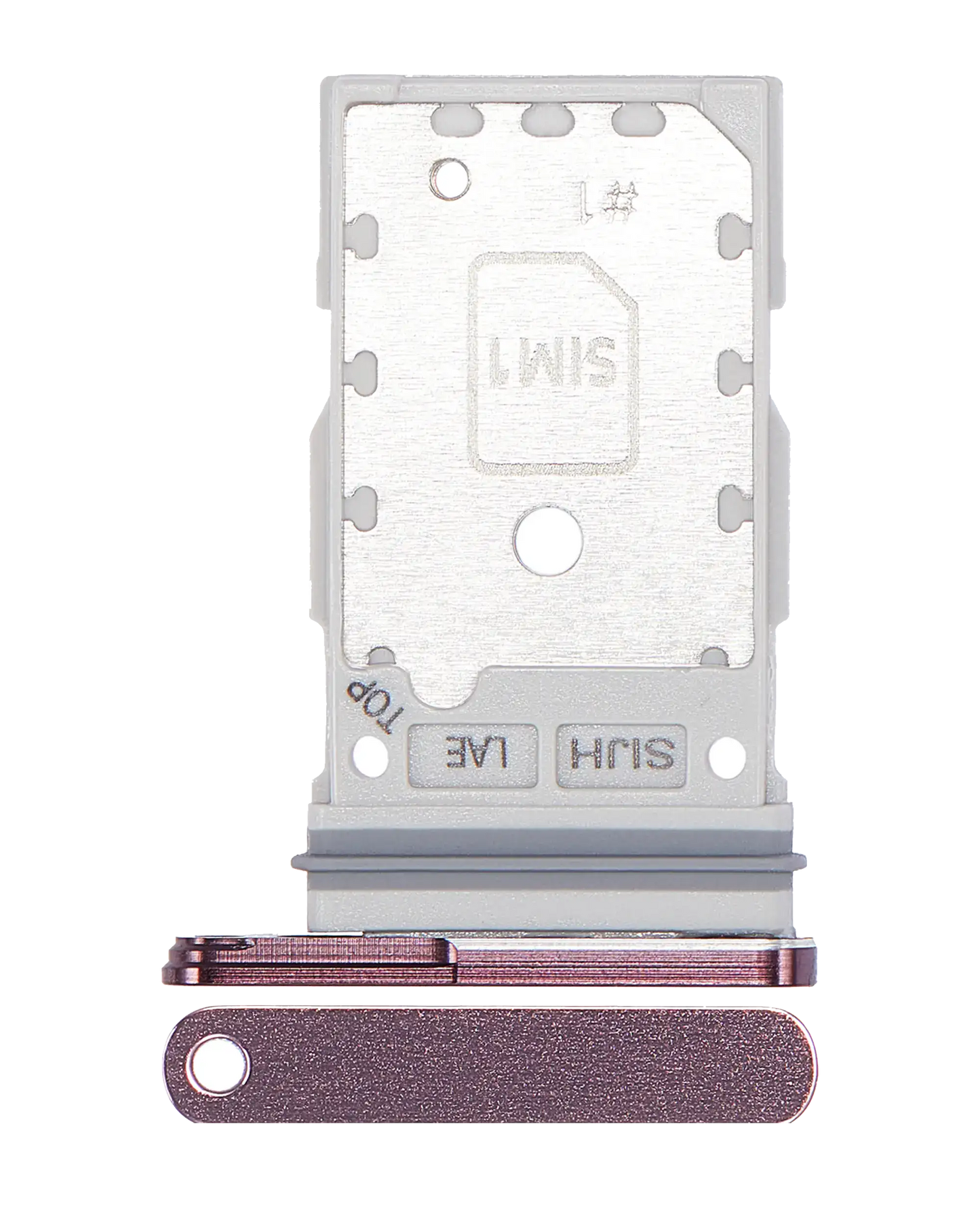 Dual Sim Card Tray For Samsung Galaxy S22 Ultra (Burgundy)