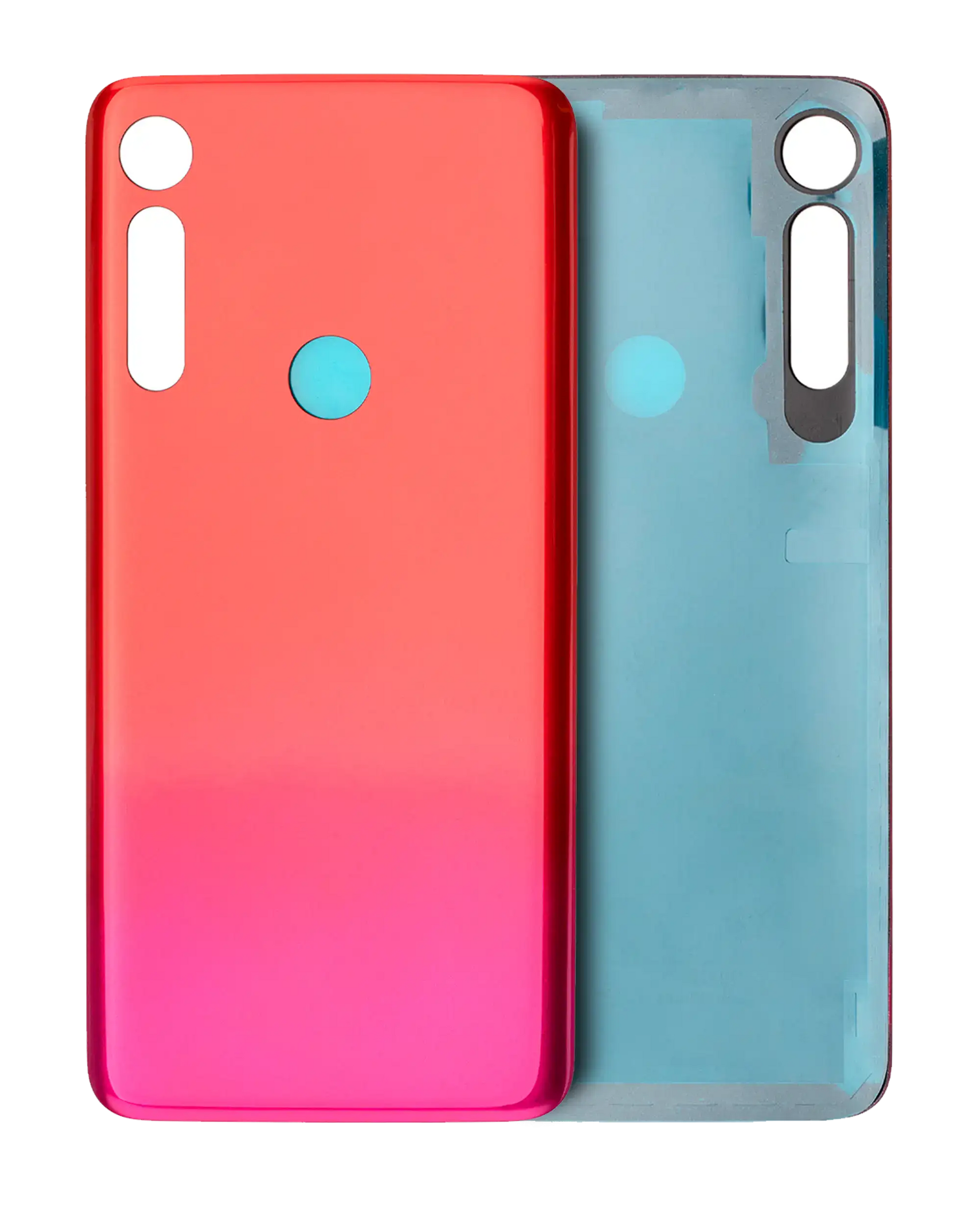 Back cover Glass For Motorola Moto G8 Play (XT2015 / 2019) (Magenta red) | compatible mobile phone replacement part | SKU 107085003431 | product image 1