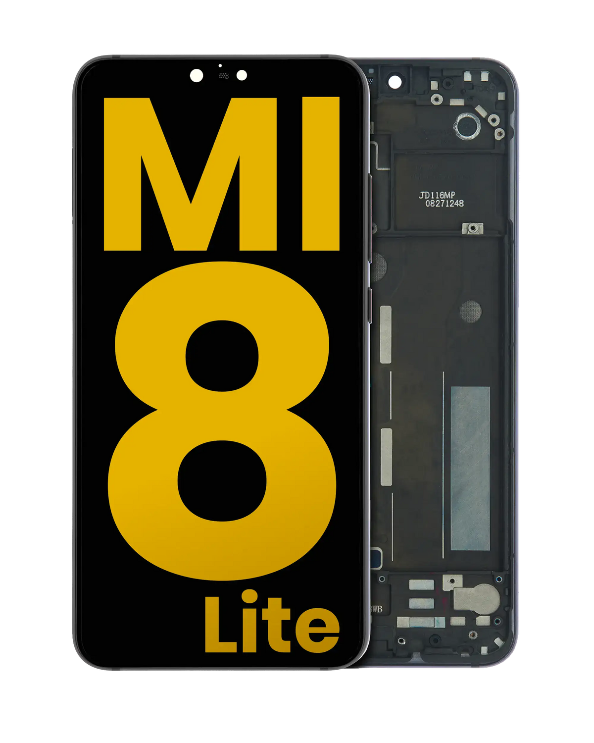 LCD Assembly With Frame For Xiaomi Mi 8 Lite (Refurbished) (Midnight Black) - replacement part product image SKU 107082121102 - image 1