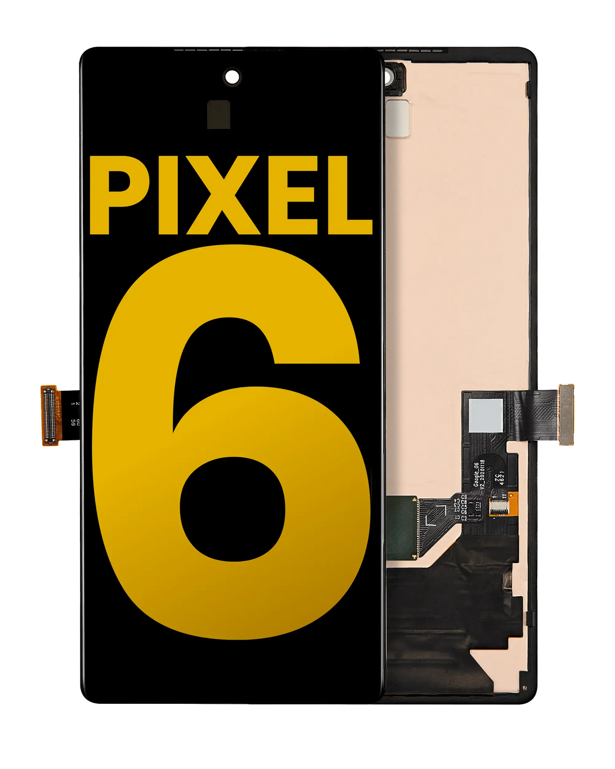 OLED Assembly With Frame (With Fingerprint Sensor) For Google Pixel 6 (Refurbished) (All Colors) - replacement part product view