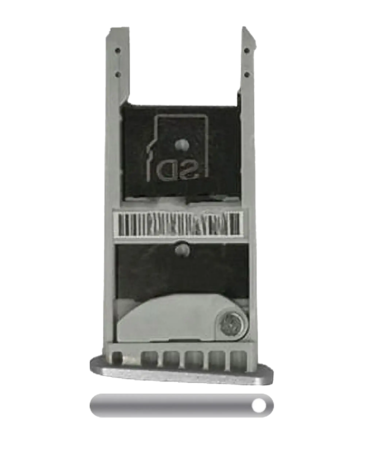 Sim Card Tray For Motorola Moto Z Play Droid (XT1635 / 2016) (Silver) - Motorola replacement part, primary product view, SKU 107082031410