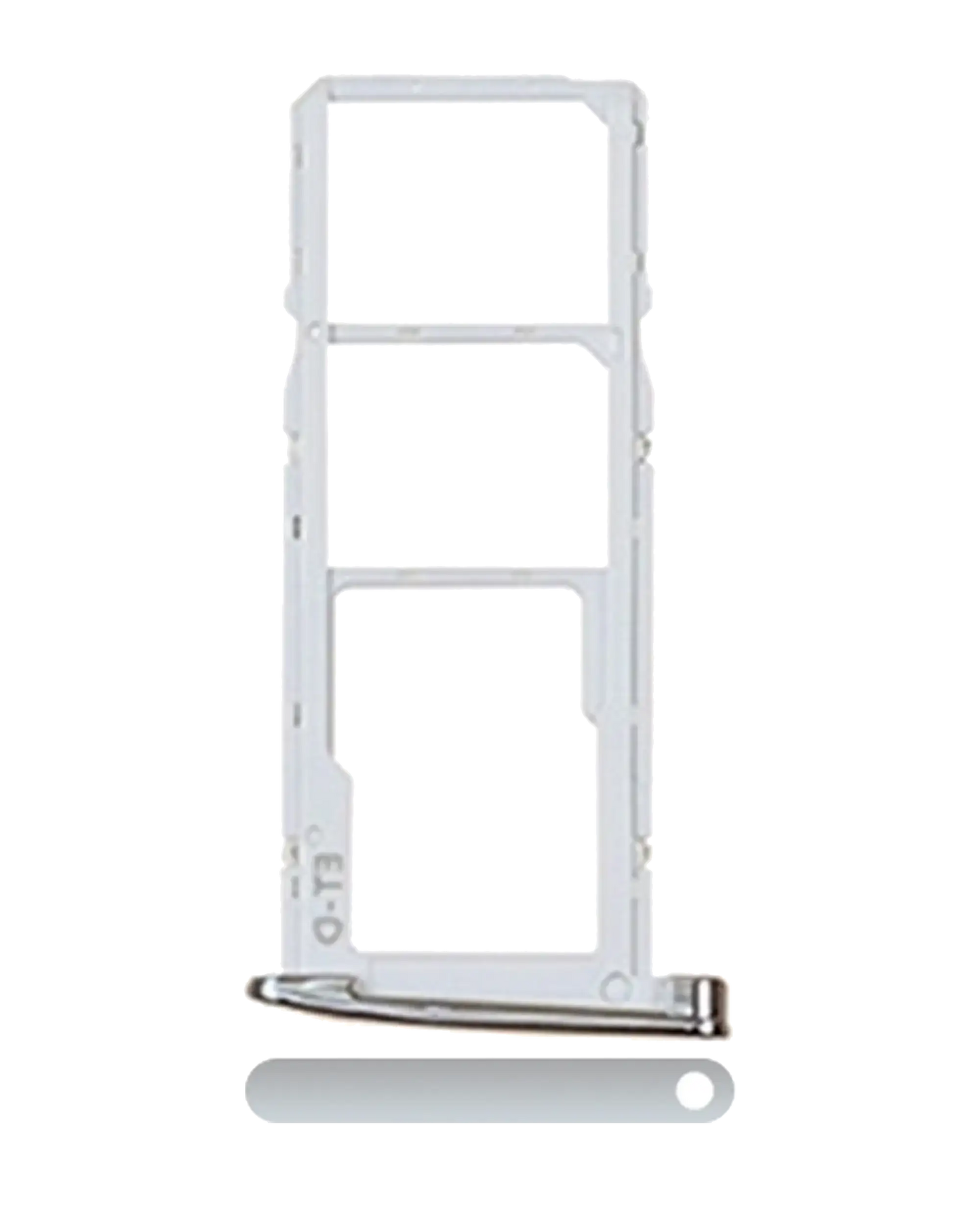 Dual Sim Card Tray For Motorola Moto G6 (XT1925 / 2018) (Silver) | compatible mobile phone replacement part | SKU 107082016833 | product image 1