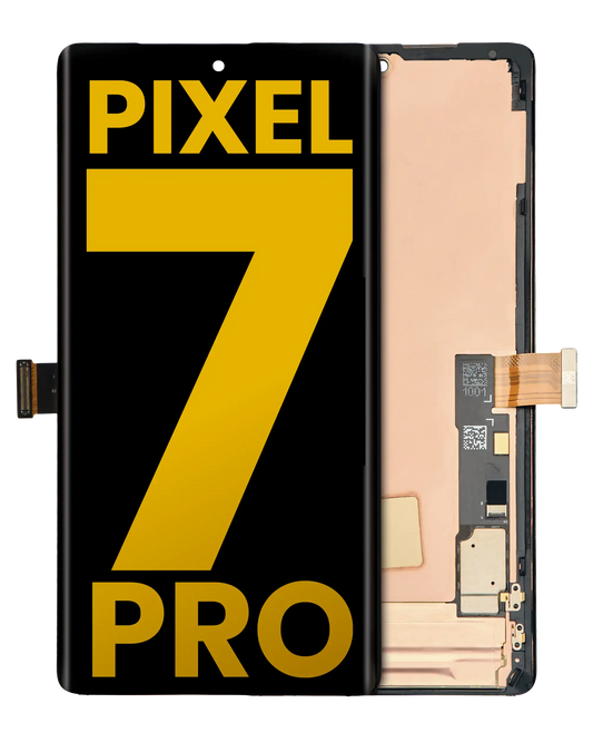 OLED Assembly With Frame (Without Fingerprint Sensor) For Google Pixel 7 Pro (Refurbished) (All Colors) - replacement part product view