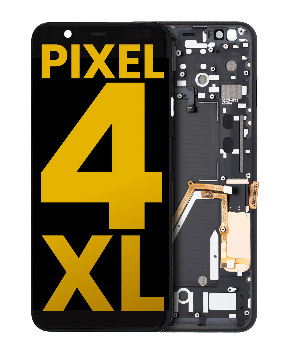 OLED Assembly With Frame For Google Pixel 4 XL (Refurbished) (Clearly White Power Button) - replacement part product view