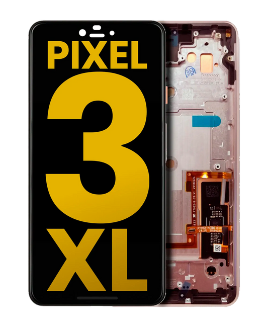 OLED Assembly With Frame For Google Pixel 3 XL (Refurbished) (Pink) - replacement part product view