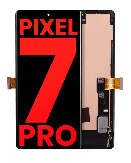 OLED Assembly With Frame (Without Fingerprint Sensor) For Google Pixel 7 Pro (Aftermarket Plus) (All Colors) - replacement part product view