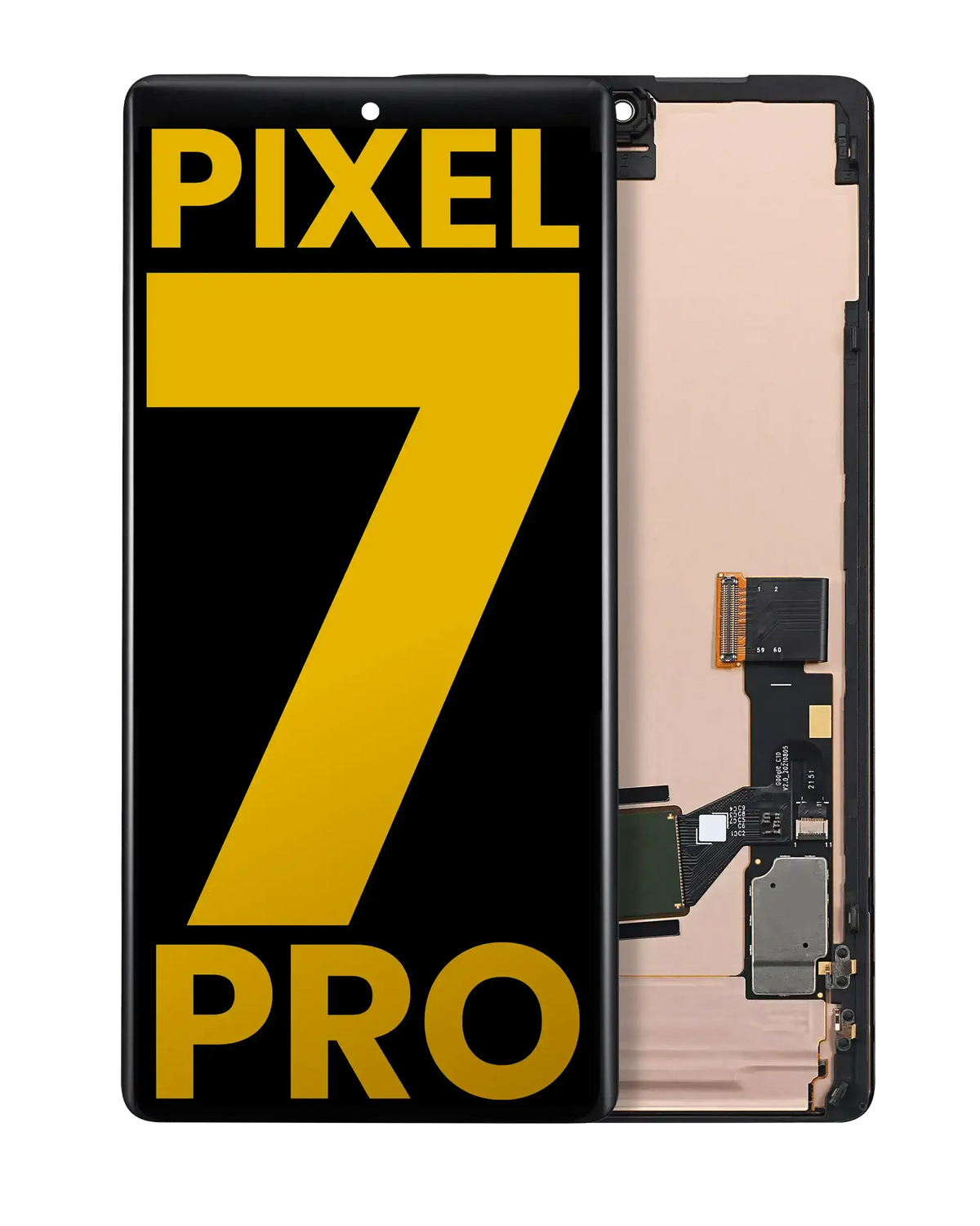 OLED Assembly With Frame (With Fingerprint Sensor) For Google Pixel 7 Pro (Refurbished) (All Colors) - replacement part product view