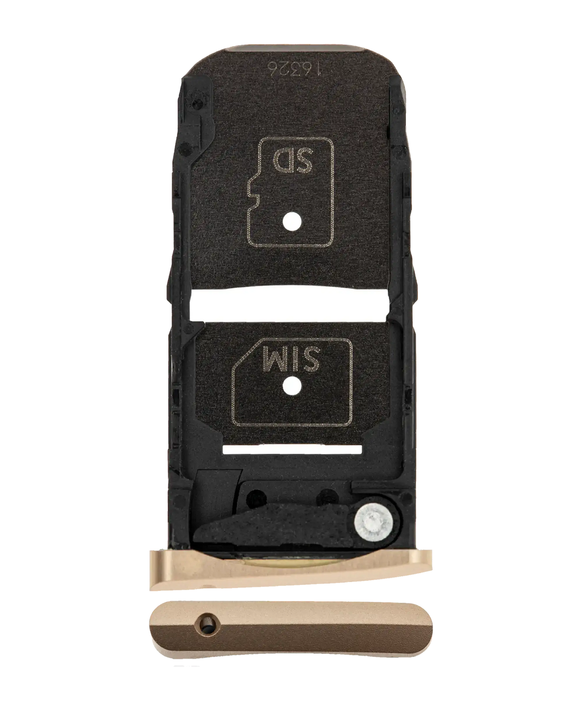 Sim Card Tray For Motorola Moto Z Force Droid (XT1650-02 / 2016) (Gold) - Motorola replacement part, primary product view, SKU 107082031213