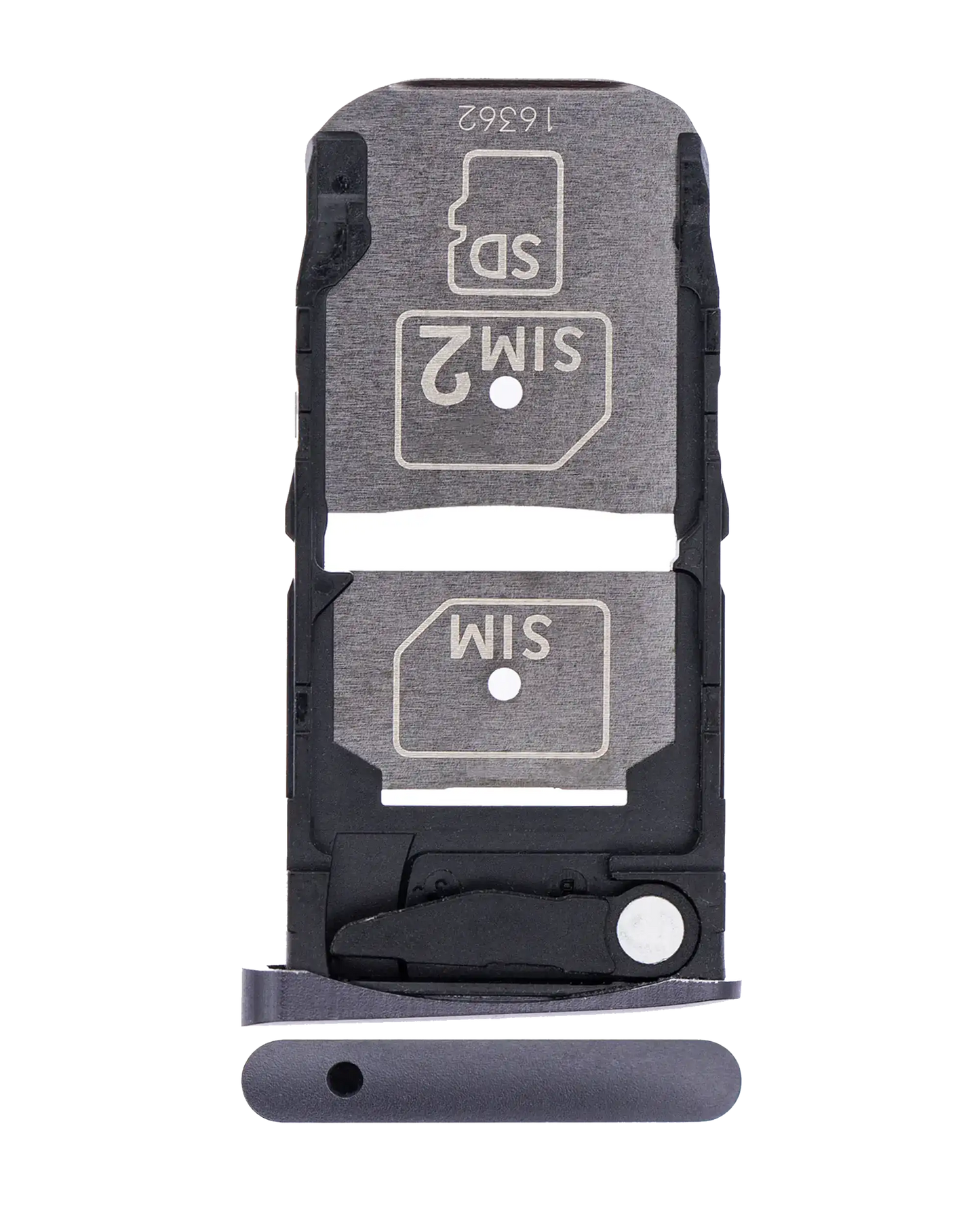 Sim Card Tray For Motorola Moto Z Droid (XT1650-01 / 2016) (Black) - Motorola replacement part, primary product view, SKU 107082031312