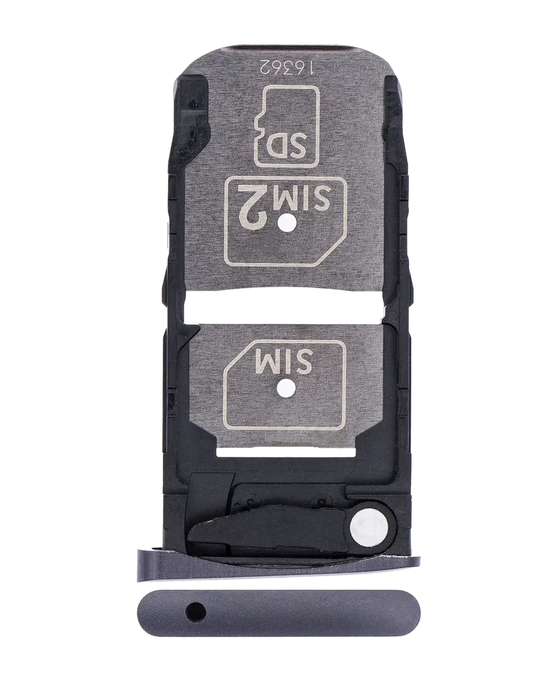 Sim Card Tray For Motorola Moto Z Droid (XT1650-01 / 2016) (Black) - Motorola replacement part, primary product view, SKU 107082031312