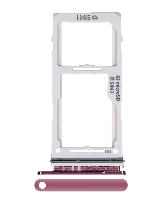 Dual Sim Card Tray For Samsung Galaxy S10 / S10 Plus / S10E (Flamingo Pink)