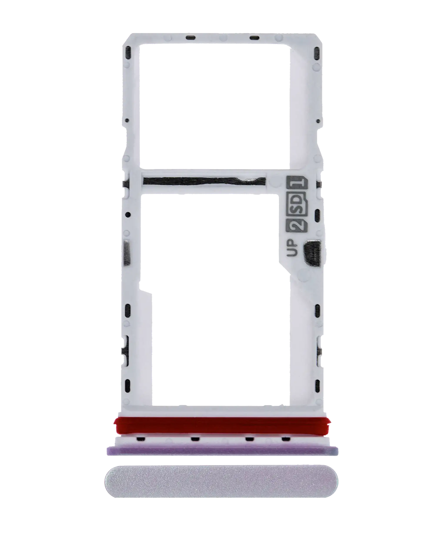 Dual Sim Card Tray For Motorola Moto G10 (XT2127-2 / 2021) (Iridescent Pearl) replacement part for compatible Motorola phone, SKU 107082028424, product image 1