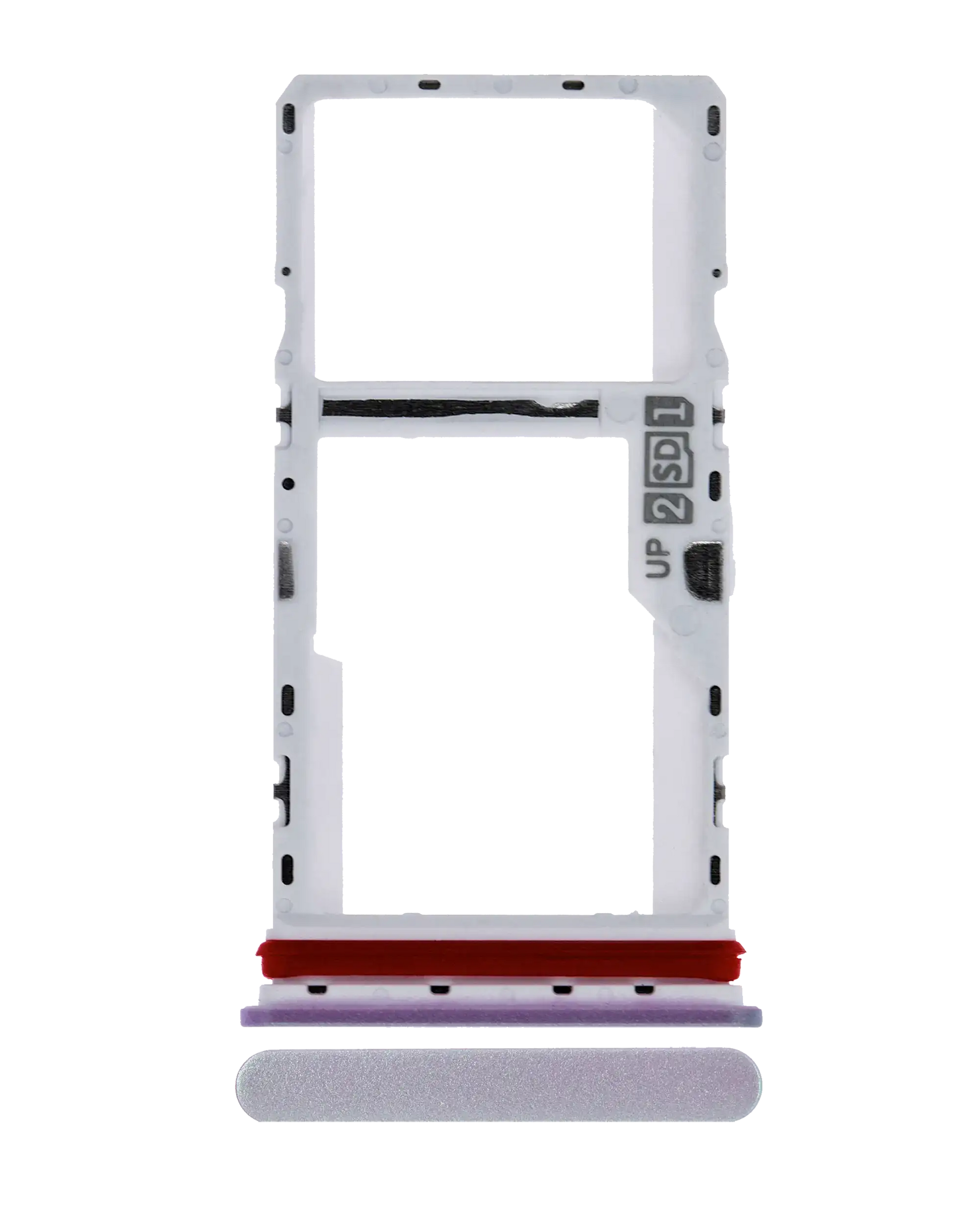 Dual Sim Card Tray For Motorola Moto G10 (XT2127-2 / 2021) (Iridescent Pearl) replacement part for compatible Motorola phone, SKU 107082028424, product image 1
