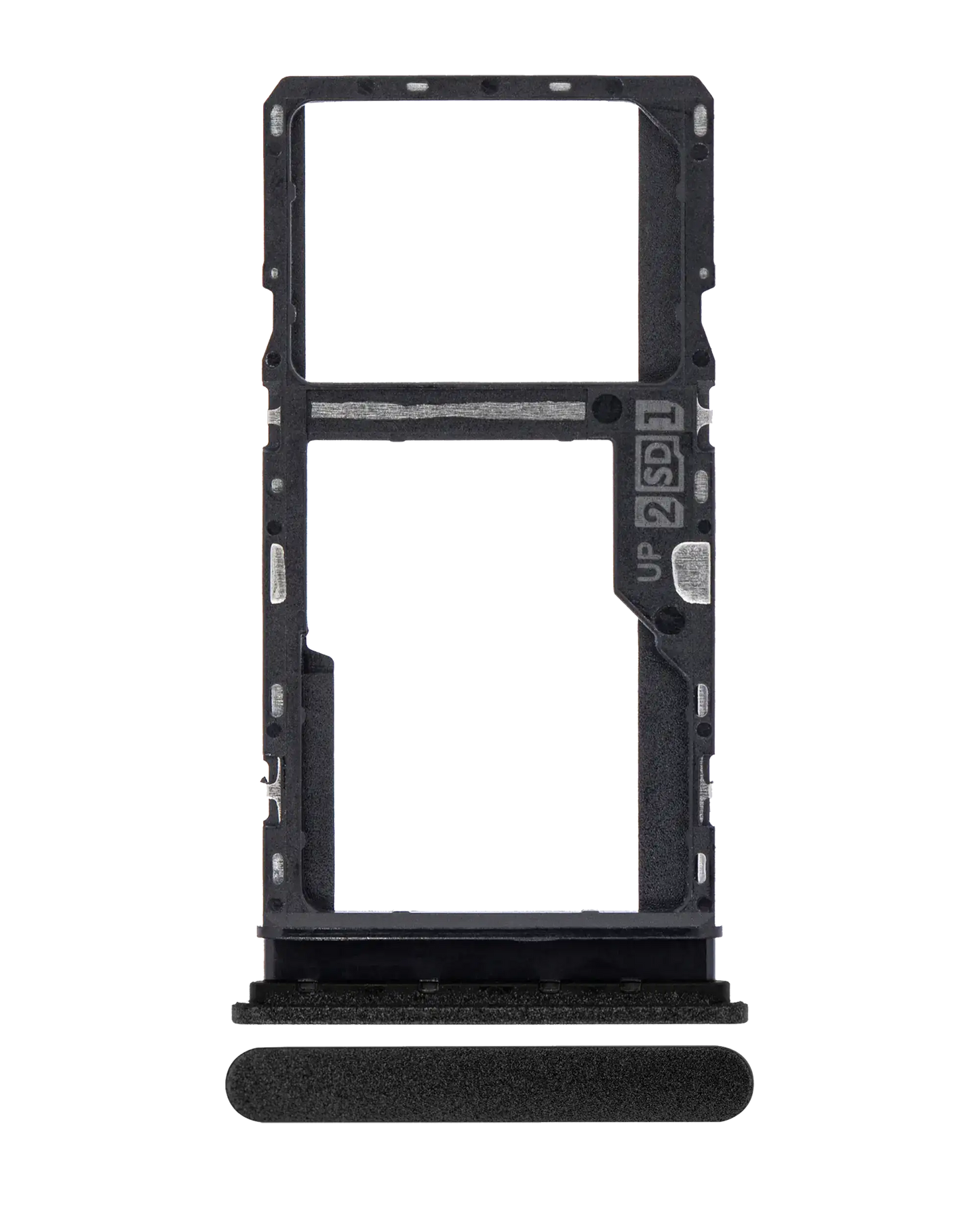 Dual Sim Card Tray For Motorola Moto G30 (XT2129 / 2021) (Phantom Black) replacement part for compatible Motorola phone, SKU 107082028528, product image 1