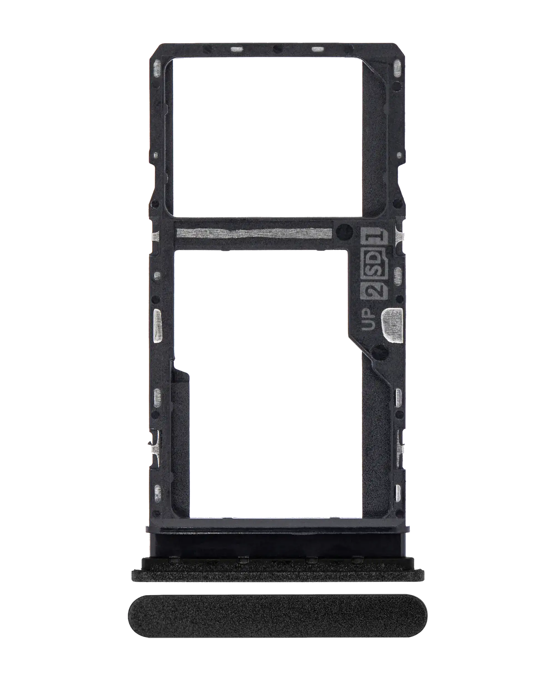 Dual Sim Card Tray For Motorola Moto G30 (XT2129 / 2021) (Phantom Black) replacement part for compatible Motorola phone, SKU 107082028528, product image 1
