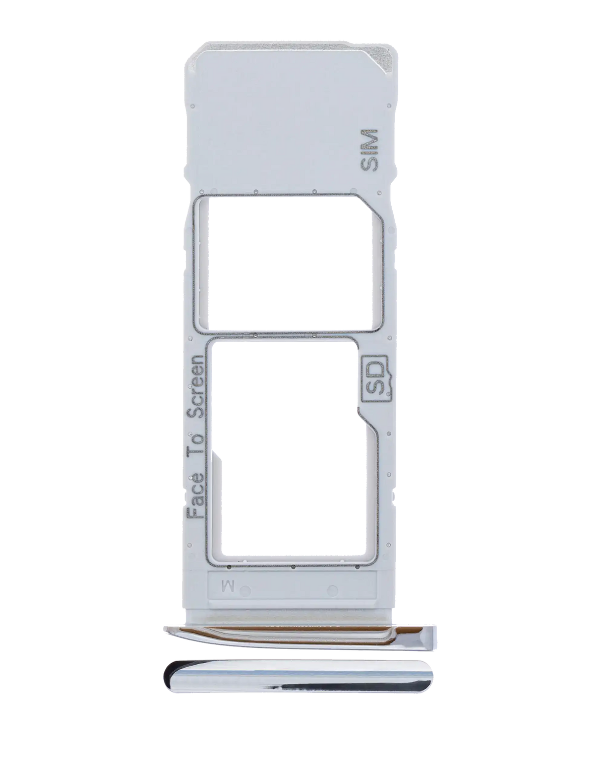 Single Sim Card Tray For Motorola Moto G7 (XT1962 / 2019) / G7 Plus (XT1965-2 / 2019) (Silver) | compatible mobile phone replacement part | SKU 107082061861 | product image 1