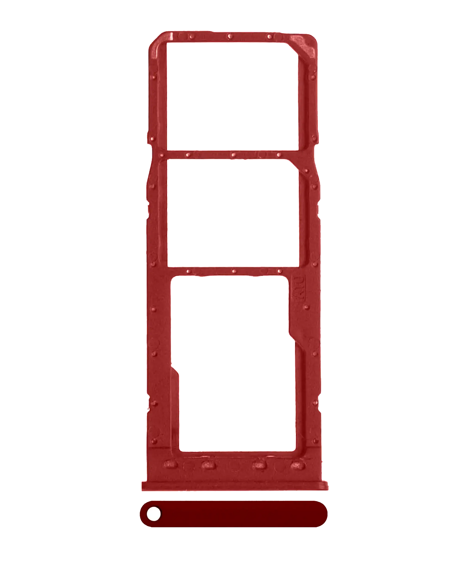 Dual Sim Card Tray For Samsung Galaxy A10 (A105 / 2019) (Red) replacement part product image 1 - SKU 107082020032