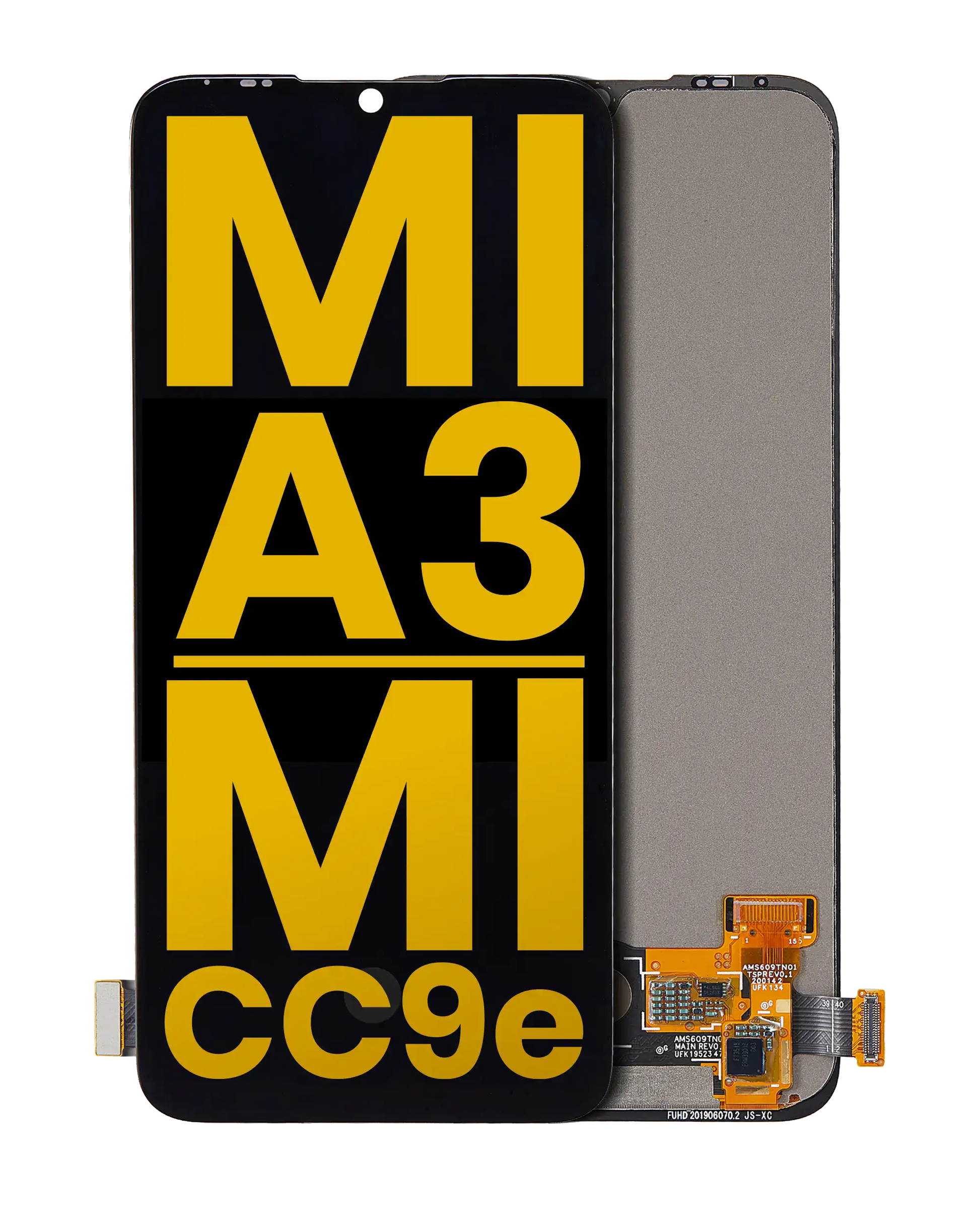 OLED Assembly Without Frame For Xiaomi Mi A3 / Mi CC9e (Refurbished) (All Colors) - replacement part product image SKU 107082076705 - image 1