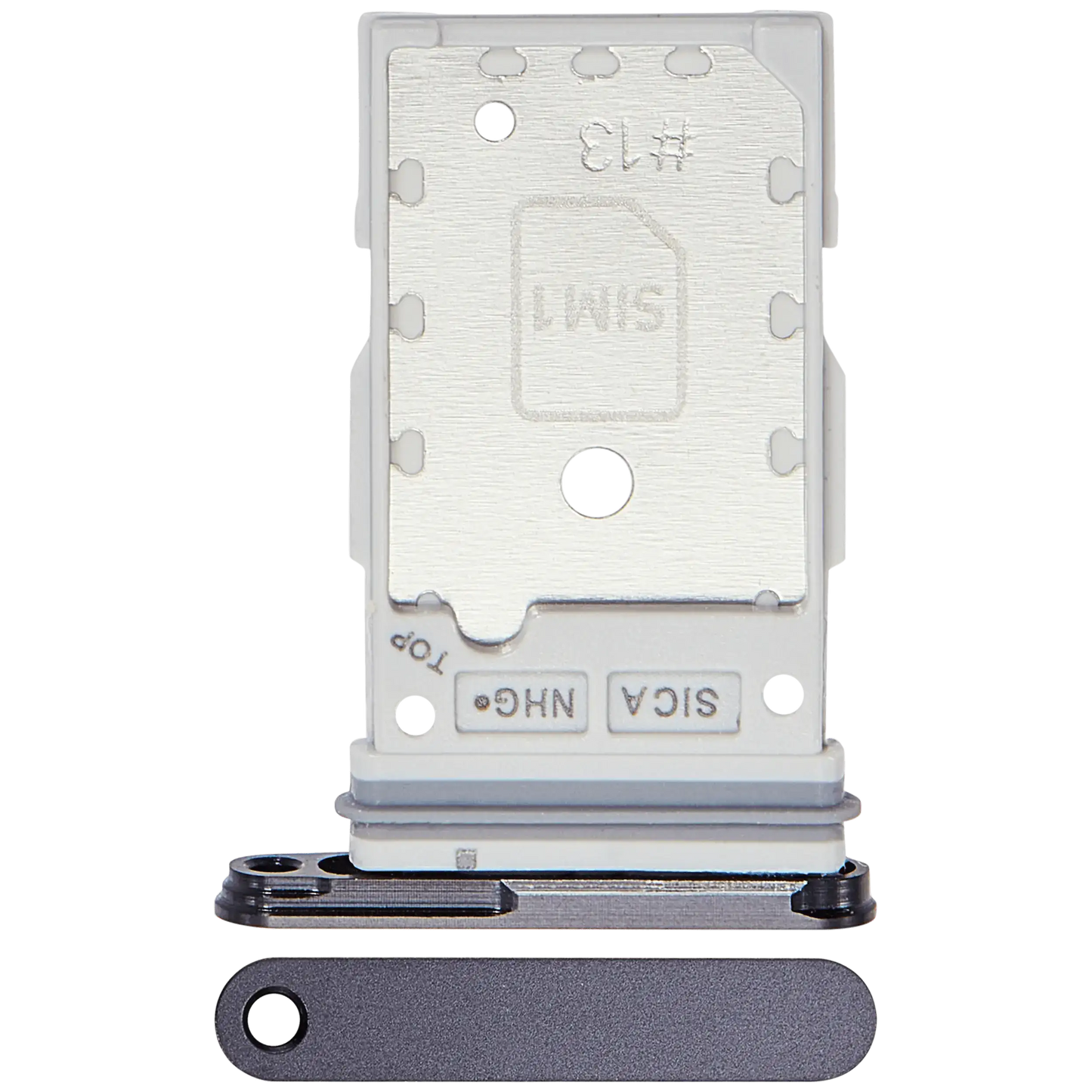 Dual Sim Card Tray For Samsung Galaxy S25 / S25 Plus (Premium) ((Blue Black)