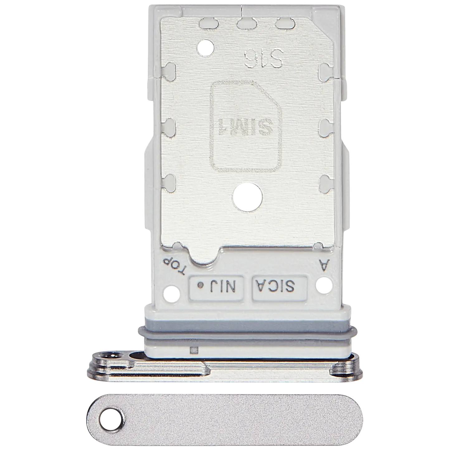 Dual Sim Card Tray For Samsung Galaxy S25 / S25 Plus (Premium) (White)
