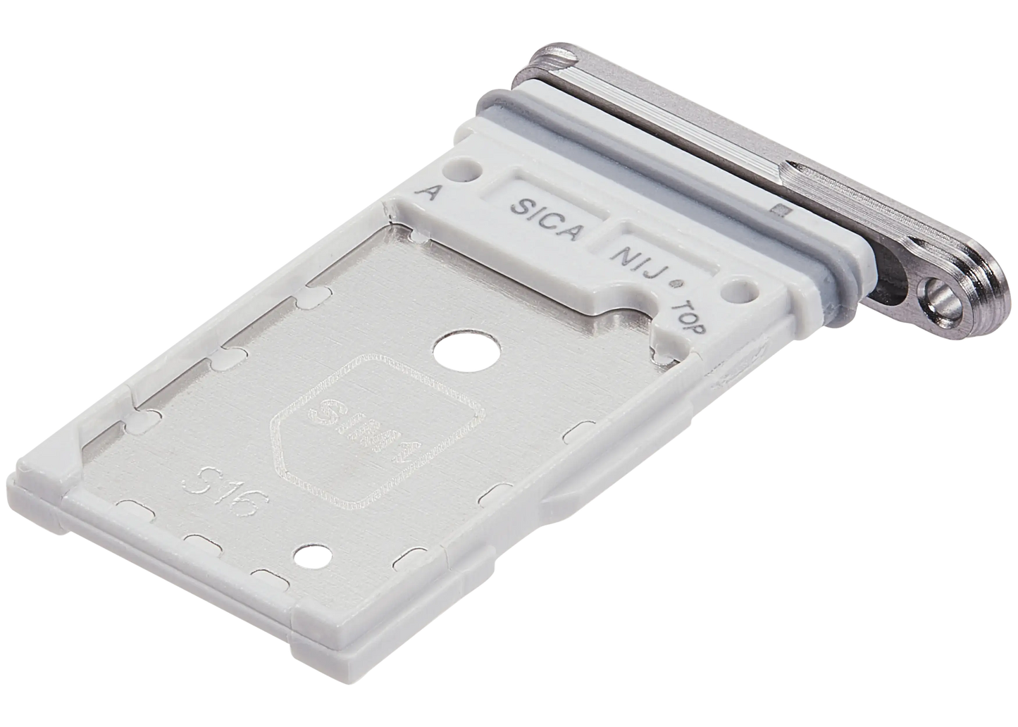 Dual Sim Card Tray For Samsung Galaxy S25 / S25 Plus (Premium) (White)