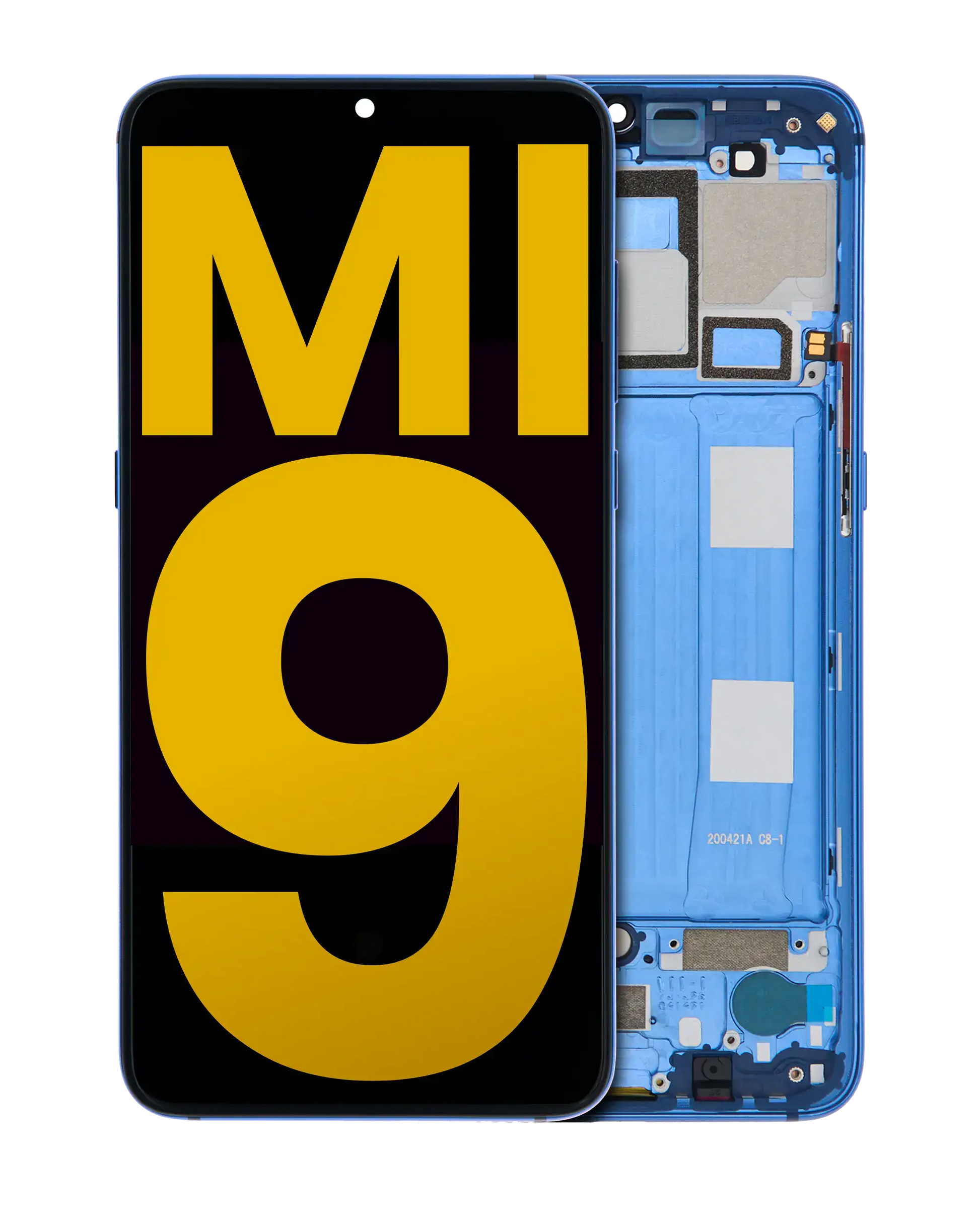 OLED Assembly With Frame For Xiaomi Mi 9 (Refurbished) (Ocean Blue) - replacement part product image SKU 107082126307 - image 1