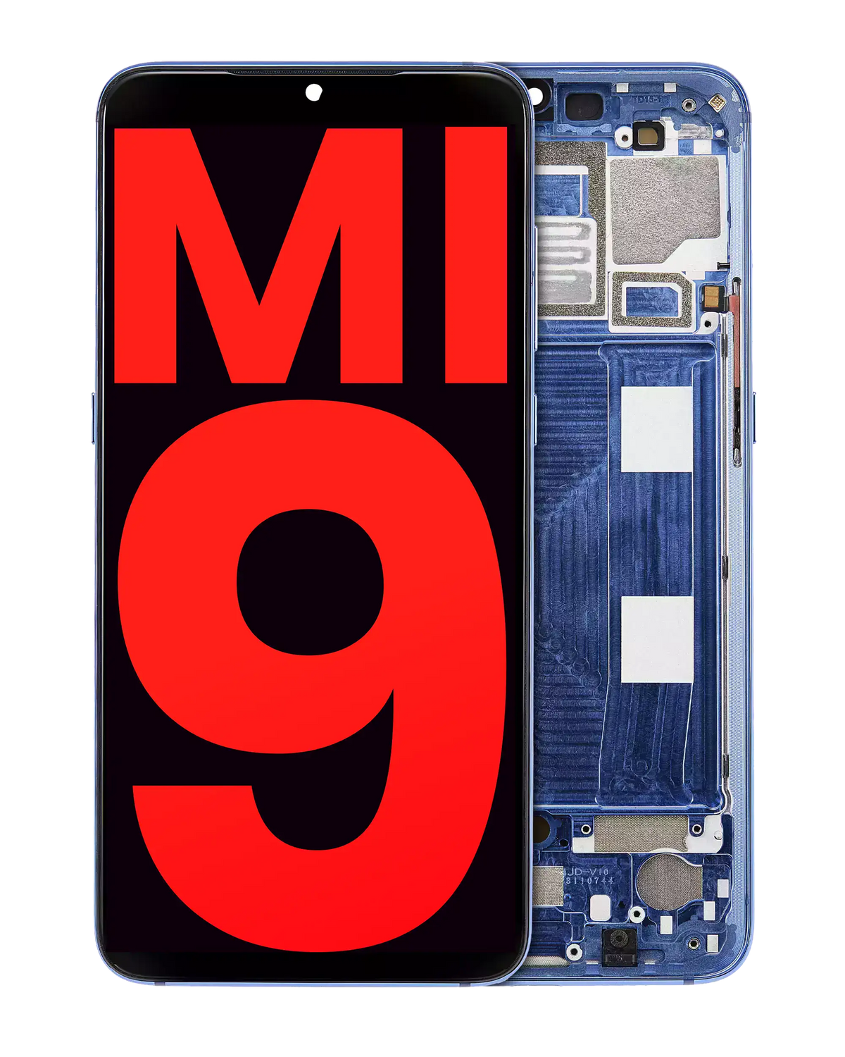 OLED Assembly With Frame For Xiaomi Mi 9 (Aftermarket Plus) (Ocean Blue) - replacement part product image SKU 107082070204 - image 1