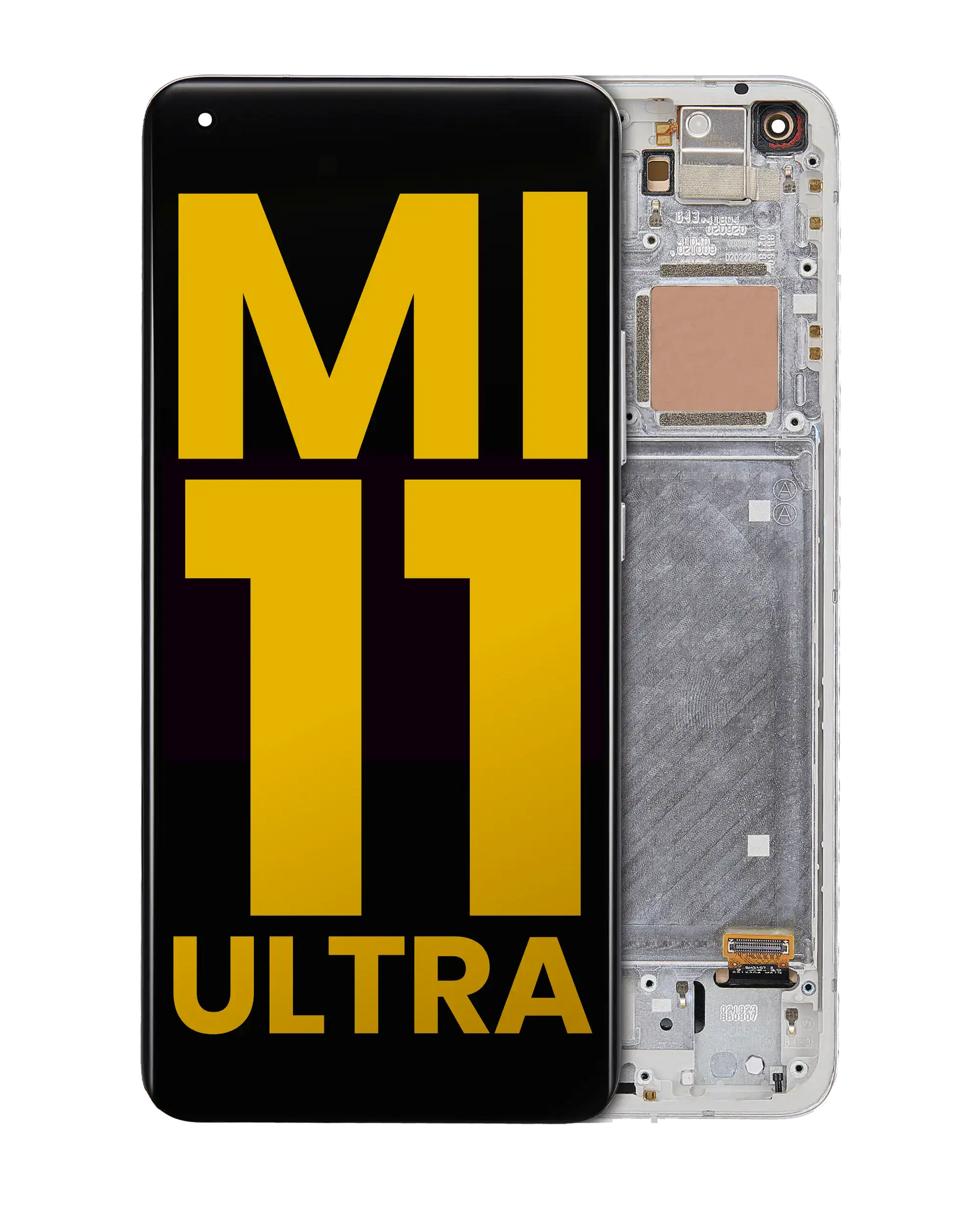 OLED Assembly With Frame For Xiaomi Mi 11 Pro / Mi 11 Ultra (Refurbished) (Ceramic White) - replacement part product image SKU 107082119502 - image 1