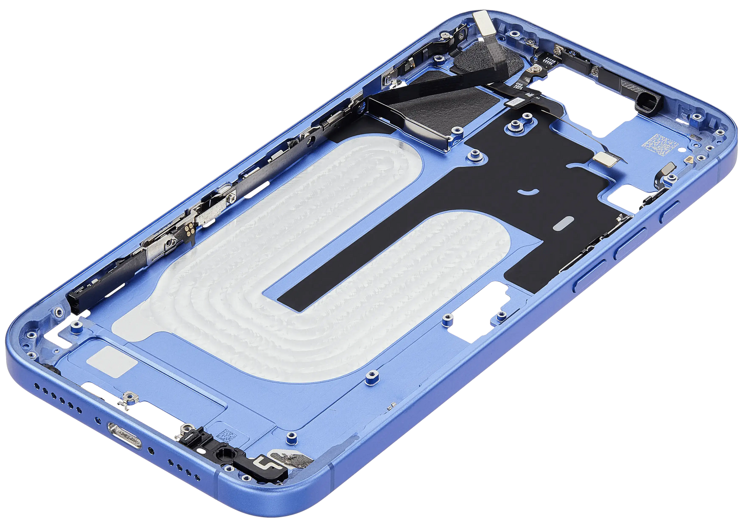 Mid-Frame Housing W/ Small Parts For iPhone 16 Plus (US Version) (Used OEM Pull: Grade A) (Ultramarine)