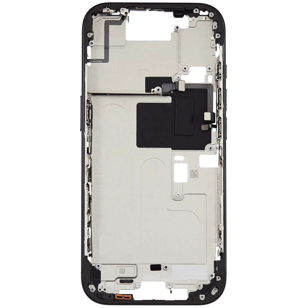 Mid-Frame Housing W/ Small Parts For iPhone 16 Pro (US Version) (Used OEM Pull: Grade A) (Black Titanium) — product photo 8