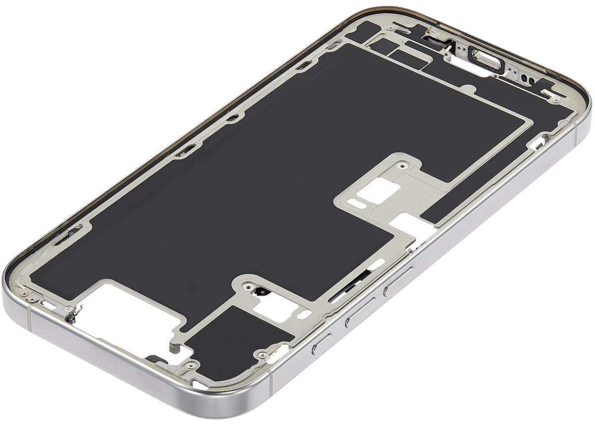 Mid-Frame Housing W/ Small Parts For iPhone 16 Pro (US Version) (Used OEM Pull: Grade A) (Natural Titanium) — product photo 9