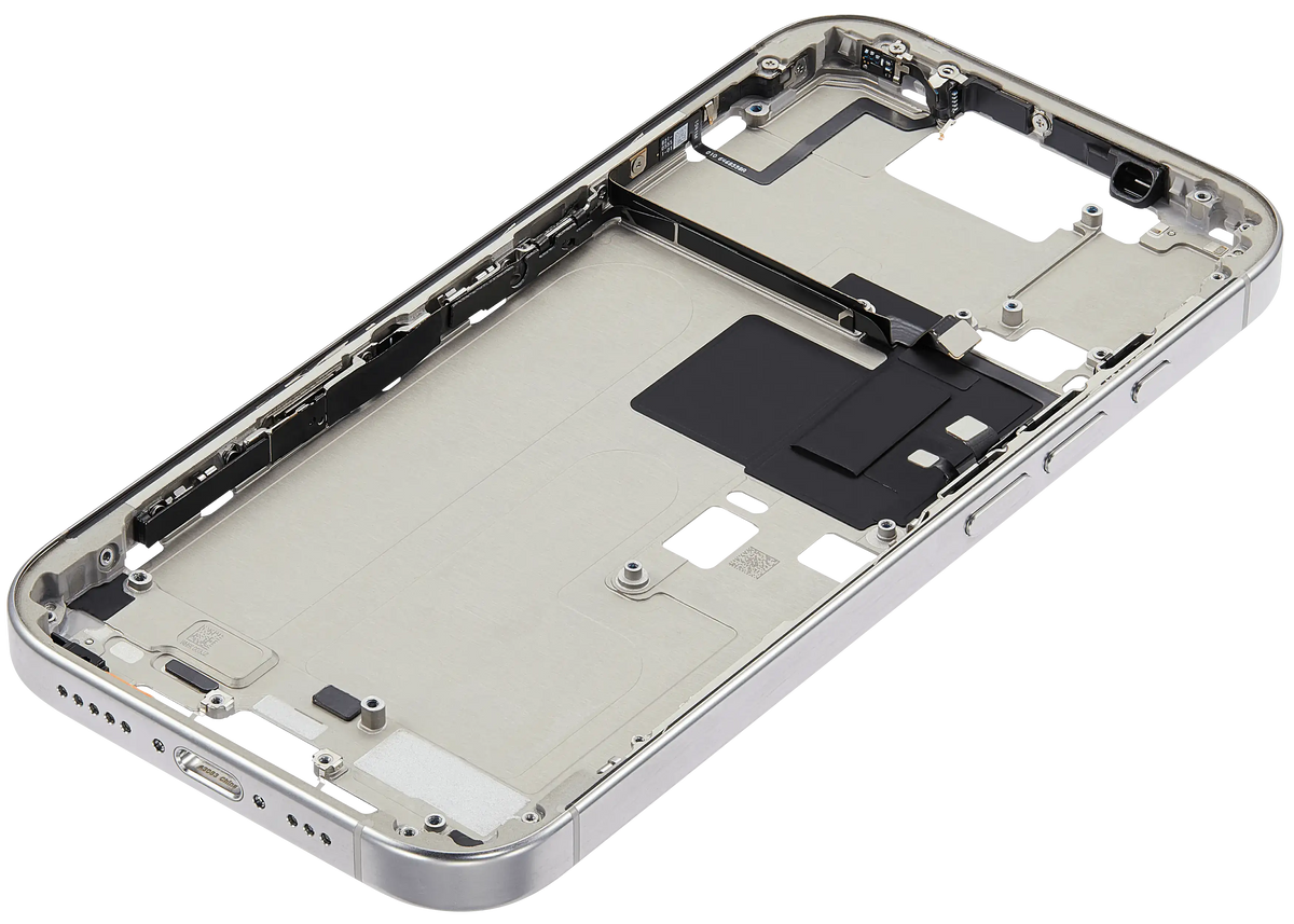 Mid-Frame Housing W/ Small Parts For iPhone 16 Pro (US Version) (Used OEM Pull: Grade A) (Natural Titanium) — product photo 10