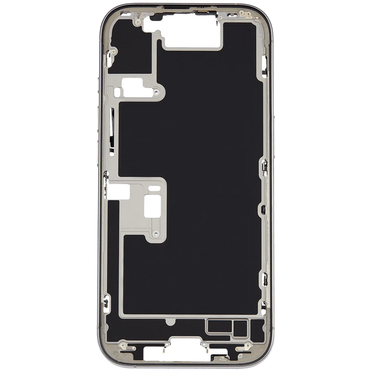 Mid-Frame Housing W/ Small Parts For iPhone 16 Pro (US Version) (Used OEM Pull: Grade A) (White Titanium) — product photo 7