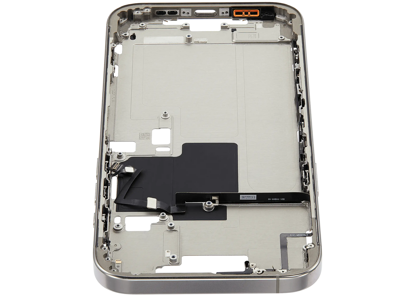Mid-Frame Housing W/ Small Parts For iPhone 16 Pro Max (US Version) (Used OEM Pull: Grade A) (White Titanium)