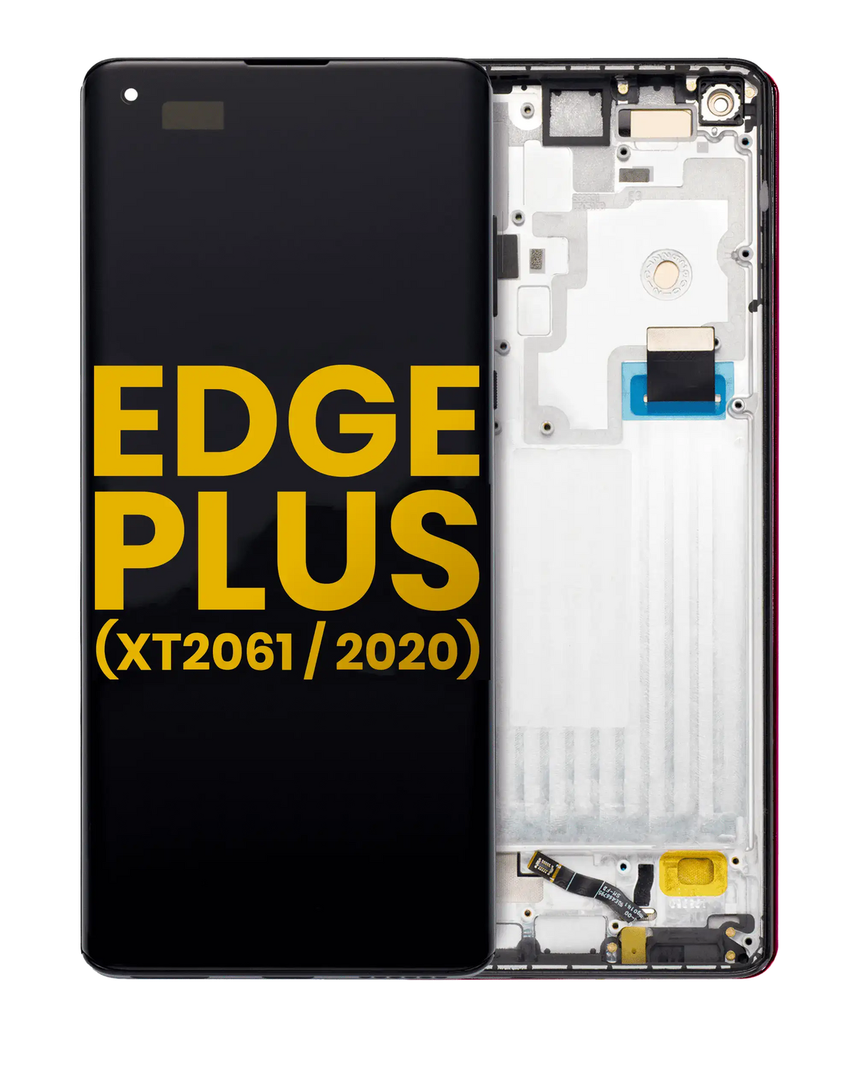 OLED Assembly With Frame For Motorola Moto Edge Plus (XT2061 / 2020) (Refurbished) (Black) | SKU 107082024403 | image 1