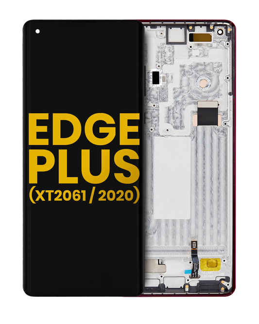 OLED Assembly With Frame For Motorola Moto Edge Plus (XT2061 / 2020) (Refurbished) (Smokey Sangria) | SKU 107082024404 | image 1