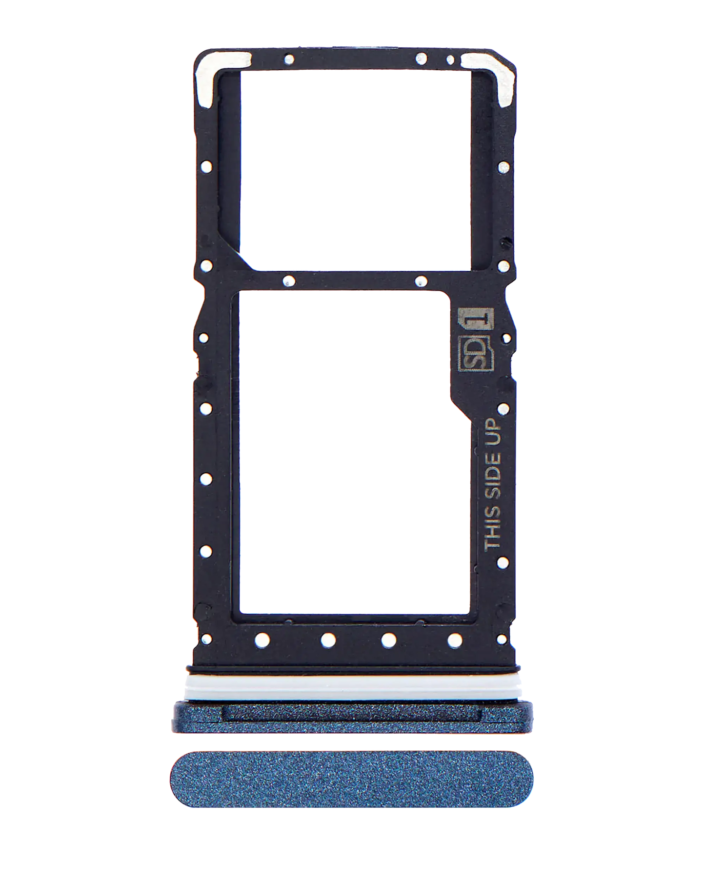Single Sim Card Tray For Motorola Moto E (XT2052 / 2020) (Genuine OEM) (Midnight Blue) - image 1