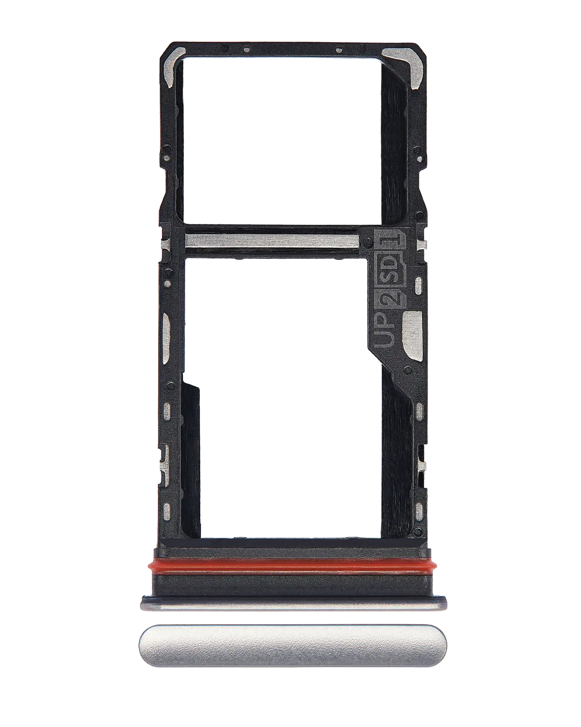 Single Sim Card Tray For Motorola Moto G51 5G (XT2171 / 2021) (Bright Silver) replacement part SKU 107082089423 image 1
