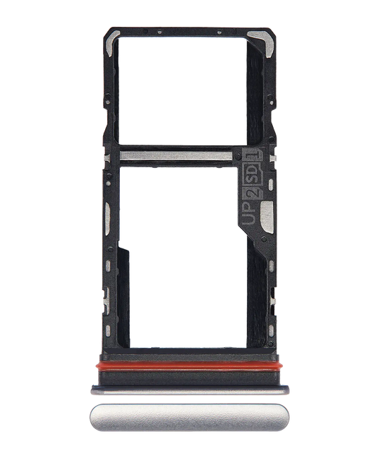 Single Sim Card Tray For Motorola Moto G51 5G (XT2171 / 2021) (Bright Silver) replacement part SKU 107082089423 image 1