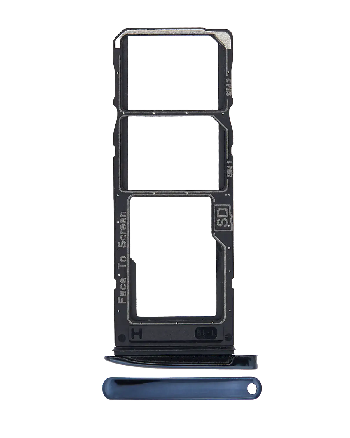 Dual Sim Card Tray For Motorola Moto G7 (XT1962 / 2019) / Moto G7 Plus (XT1965-2 / 2019) (Deep Indigo / Blue) | compatible mobile phone replacement part | SKU 107082061873 | product image 1