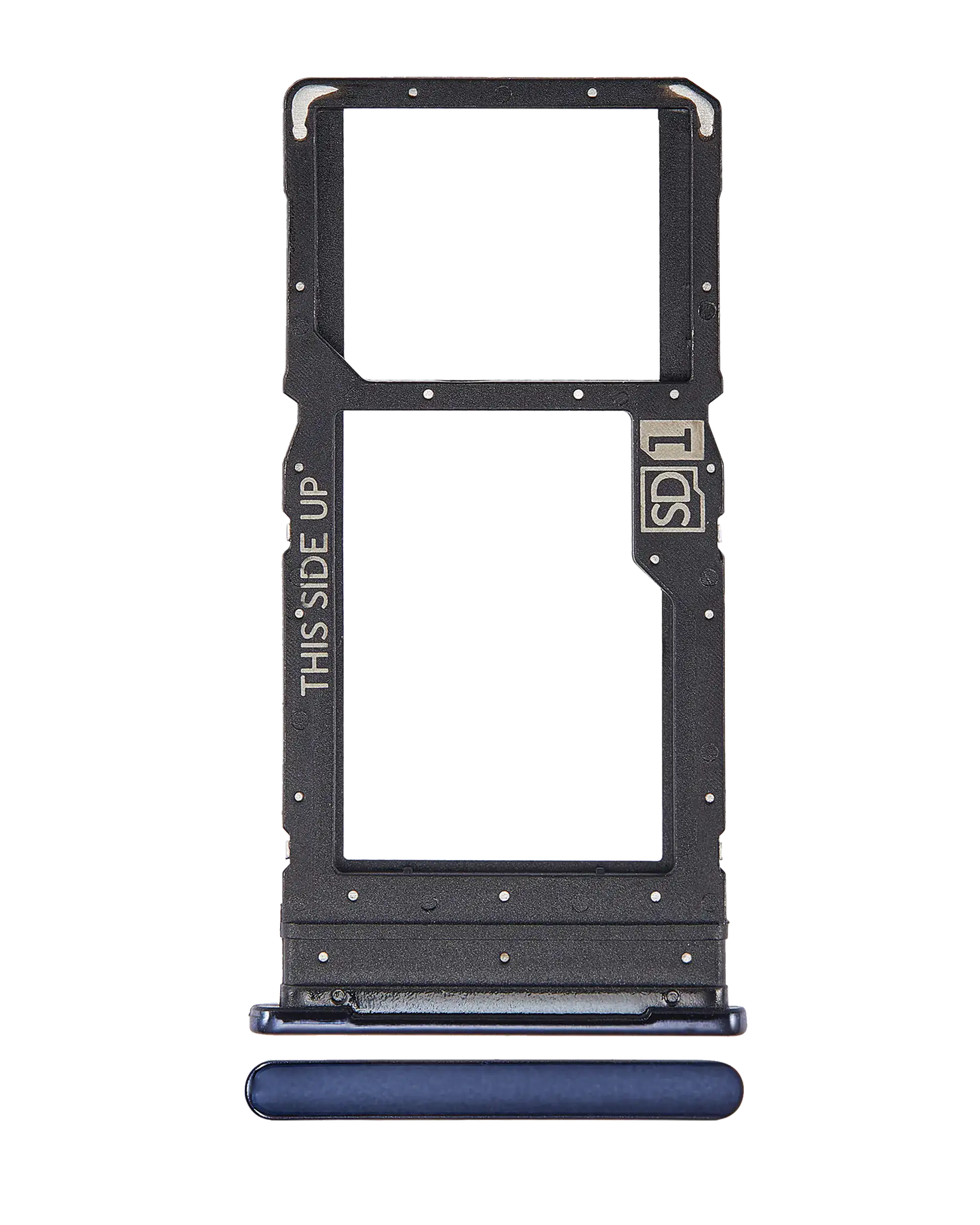 Single Sim Card Tray For Motorola One 5G (XT2113 / 2020) (Oxford Blue) replacement part for compatible Motorola phone, SKU 107082025528, product image 1